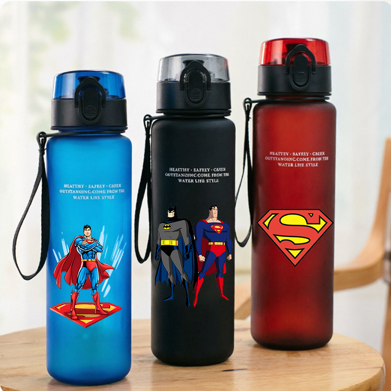 Reusable Bottle - زجاجة مياه رياضية سوبرمانز سعة 650