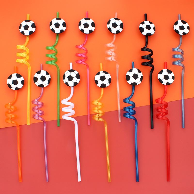 12 قطعة من شفاطات كرة القدم، ح - مراجعة Reusable Straw وسعره