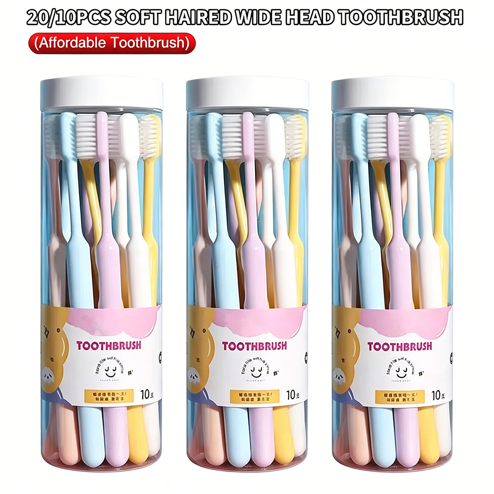 فرشاة أسنان كبيرة السعة 10/20  - مراجعة Bamboo Toothbrush وسعره